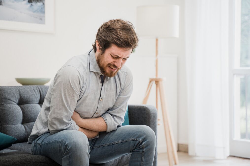 A man has symptoms of prostatitis